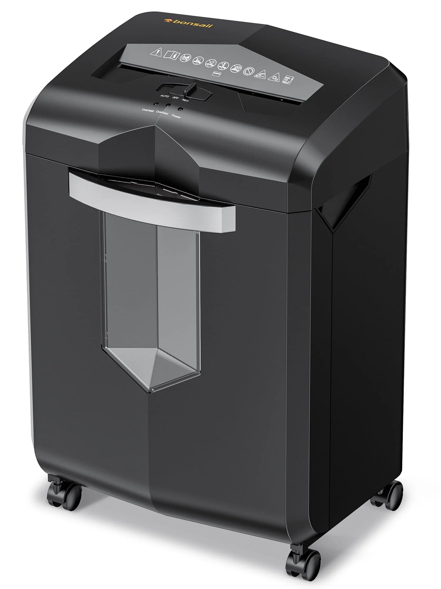 Bonsaii Paper Shredder 18-Sheet Cross-Cut Shredder for Home Office with Wastebasket