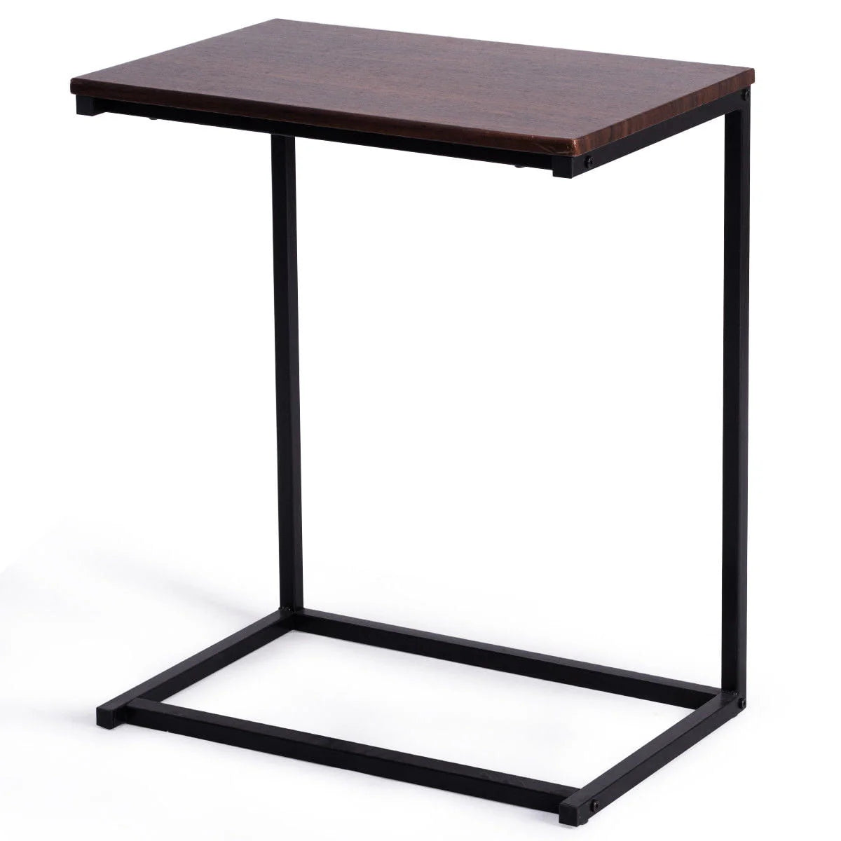 Gymax 26'' Laptop Holder Sofa Side End Table - Table Home Office Furniture
