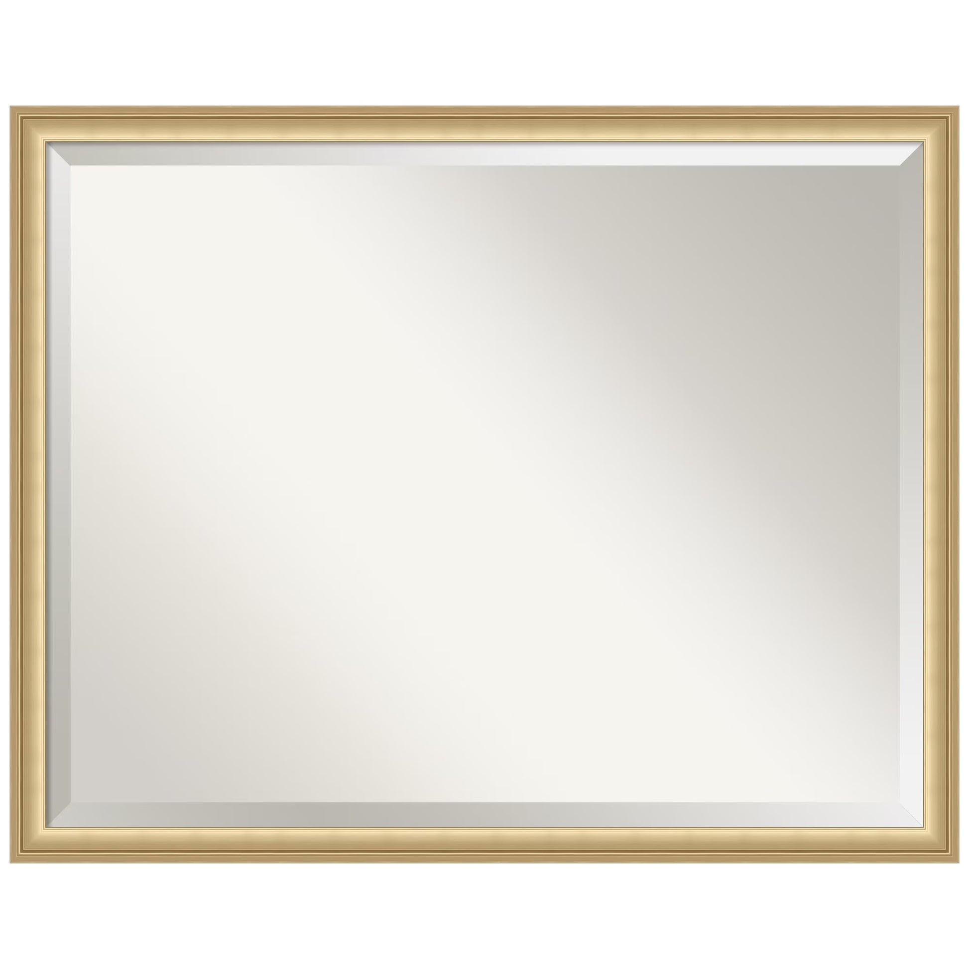 Amanti Art Florence Silver Beveled Wall Mirror 31.75 x 41.75 in.