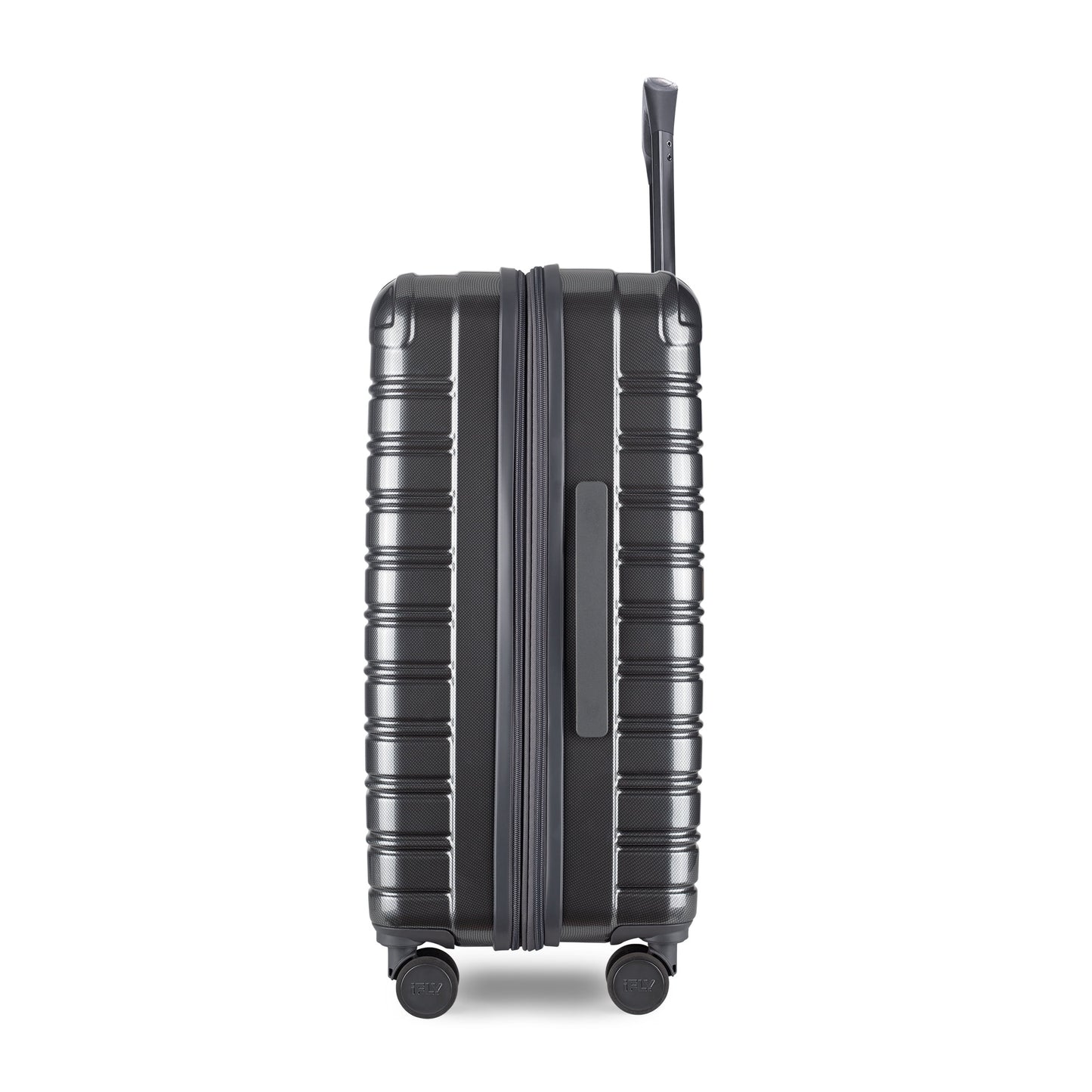 iFLY Hardside Fibertech 3.0 2 Piece Set, 20" Carry-on and 28" Checked Luggage, Gadget Gray
