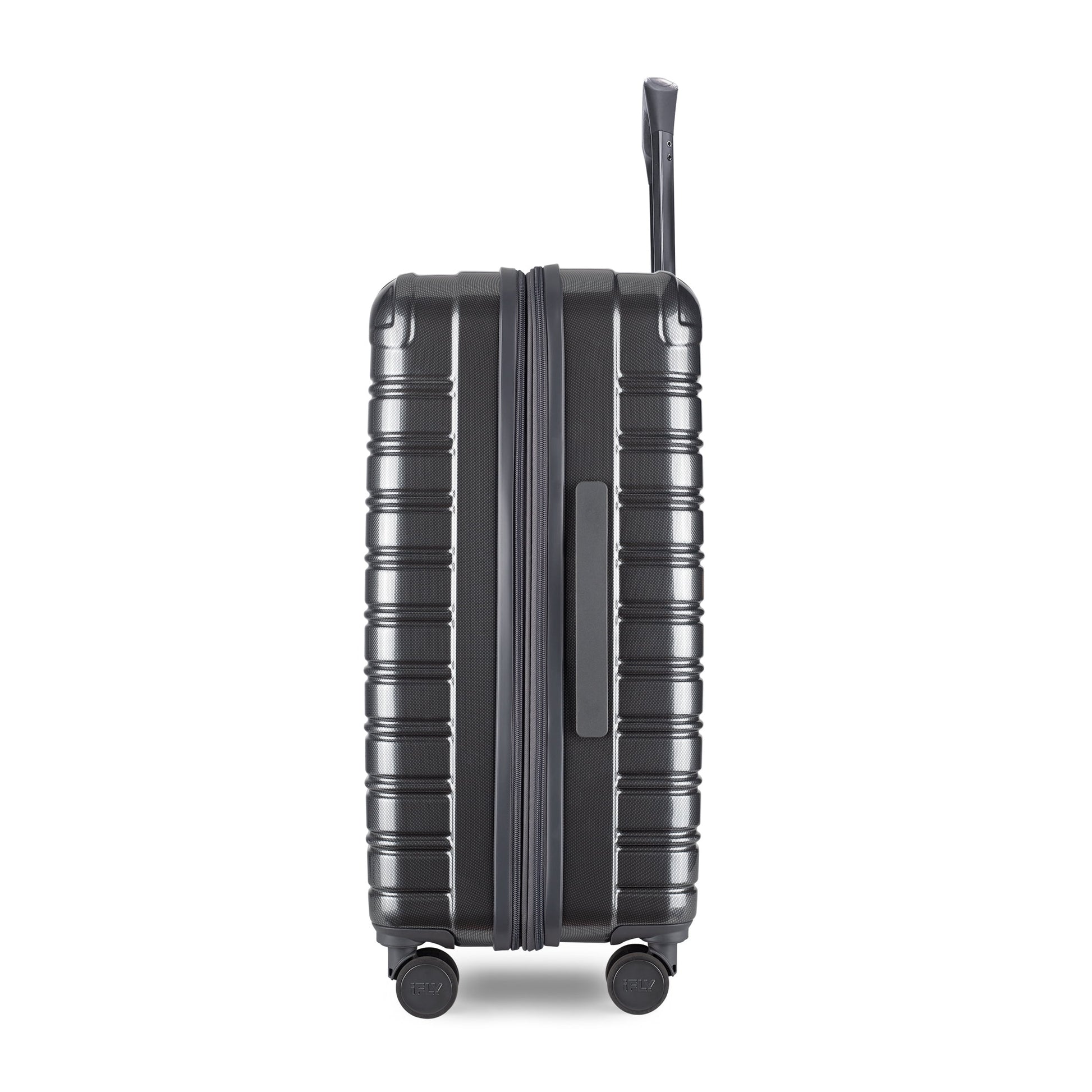 iFLY Hardside Fibertech 3.0 2 Piece Set, 20" Carry-on and 28" Checked Luggage, Gadget Gray