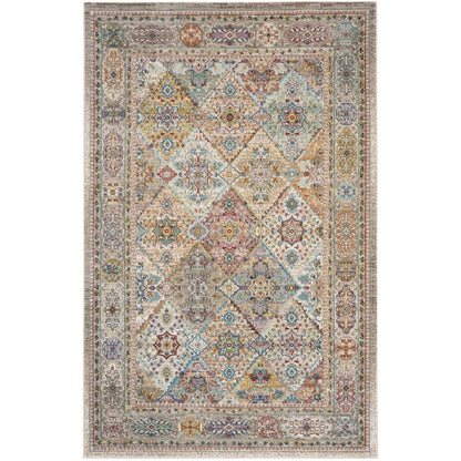 SAFAVIEH Aria Jarvis Traditional Area Rug, Cream/Multi, 5'1" x 7'6"