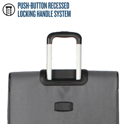 Protege, Arendale Soft Side 32” Jumbo Expandable Checked Luggage, Charcoal