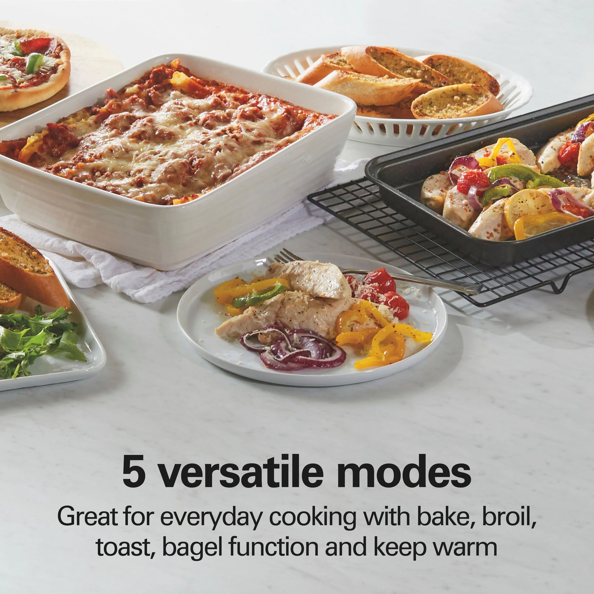 Hamilton Beach Toaster Oven, Black with Gray Accents, 31148