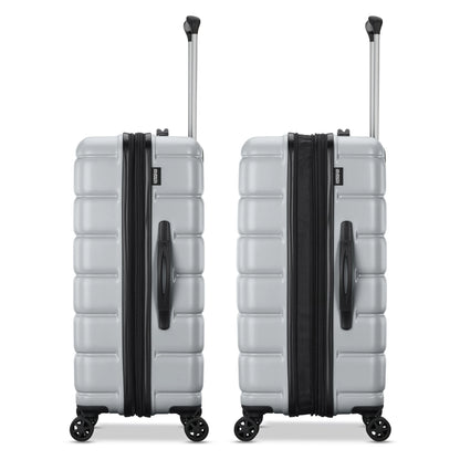 American Tourister Roll Out 2-Piece Luggage Set with Spinner Wheels (Carry on/Medium Checked) - Silver