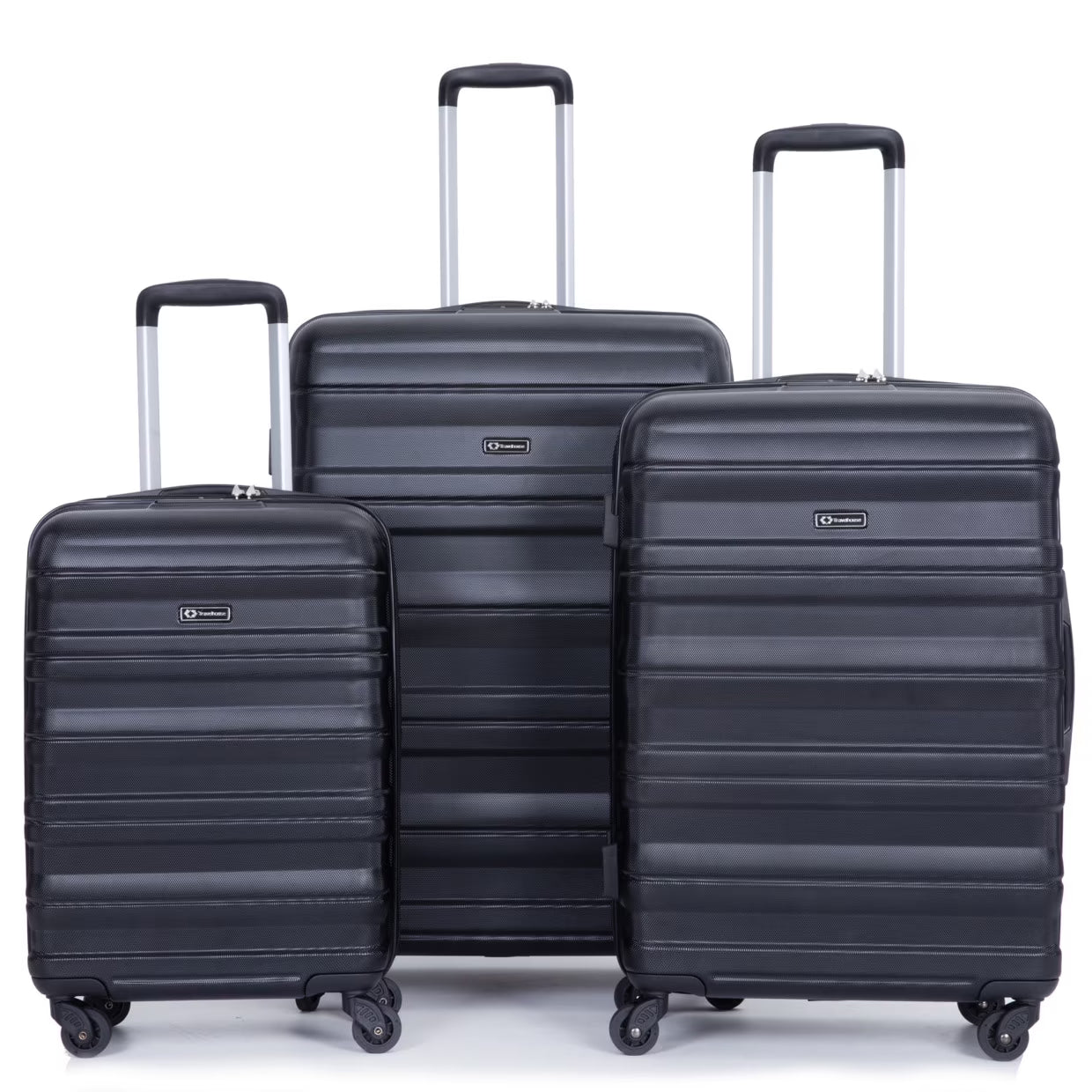 3 Piece Luggage Sets, PC Lightweight Durable Expandable Suitcase with 2 Hooks and TSA Lock, Suitcases with Wheels,21in 25in 29in,Gray