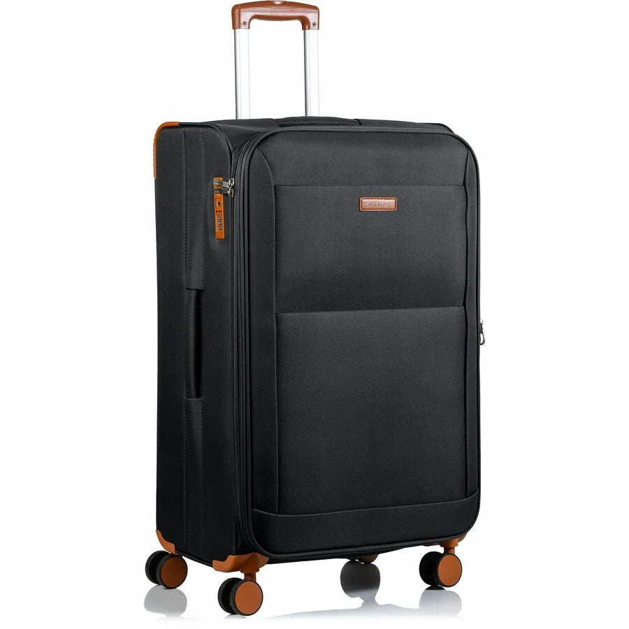 CHAMPS Classic Collection, 3-piece Softside Luggage set, Black