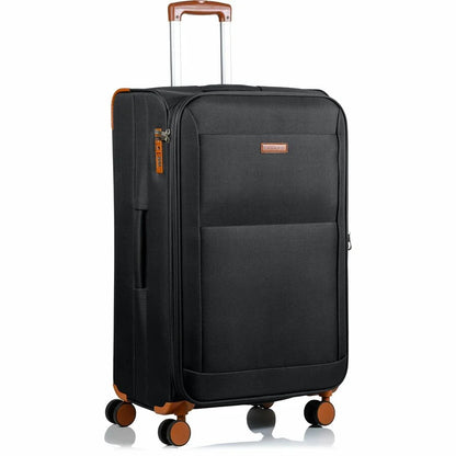 CHAMPS Classic Collection, 3-piece Softside Luggage set, Black