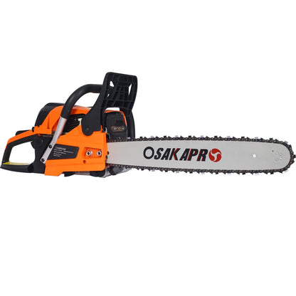 58cc 2-Cycle Gas Powered Chainsaw, 22inch Gasoline Chain Saw for Trees Wood Cutting, EPA Compliant