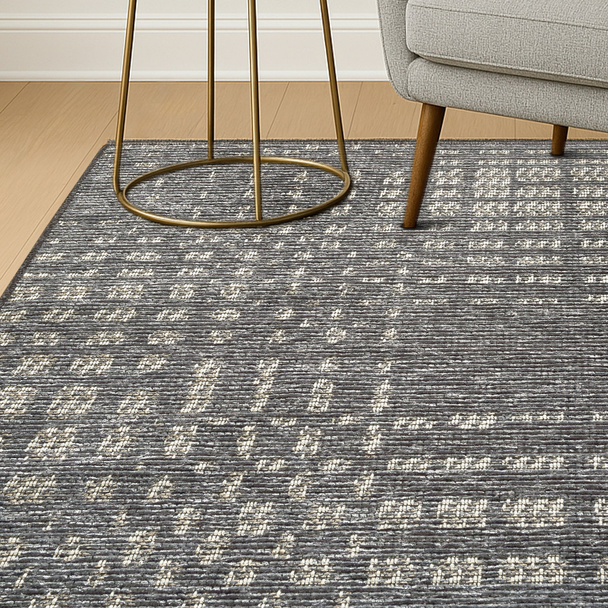 Avante Area Rug, Caseus Gray, 5’ x 7’