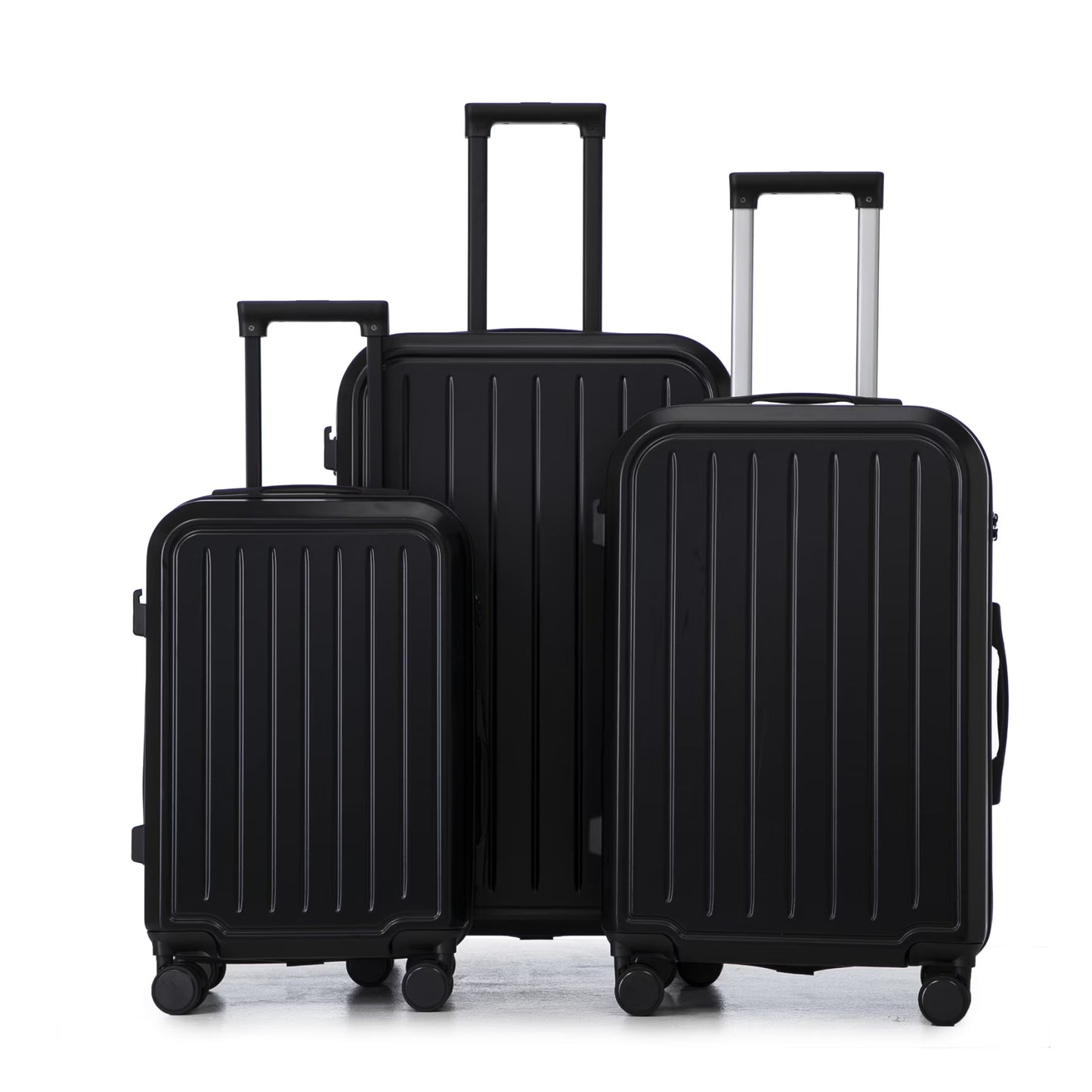 20/24/28 Inch ABS Hardshell Spinner Luggage with 3-Step Adjustable Handle, Carry-On Suitcase with USB Charging Port & Cup Holder, Waterproof Lightweight Suitcase for Travel