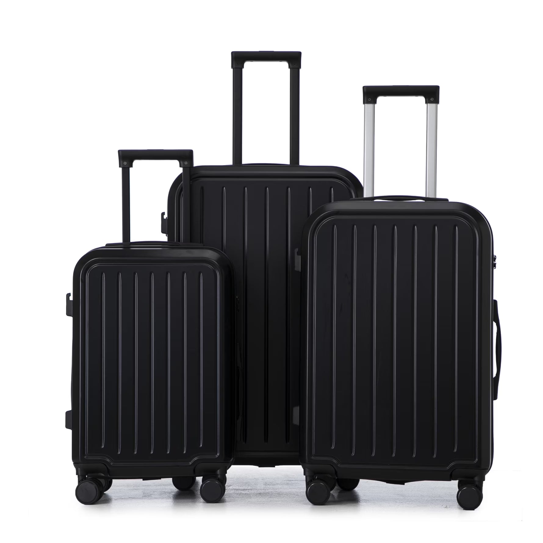 20/24/28 Inch ABS Hardshell Spinner Luggage with 3-Step Adjustable Handle, Carry-On Suitcase with USB Charging Port & Cup Holder, Waterproof Lightweight Suitcase for Travel