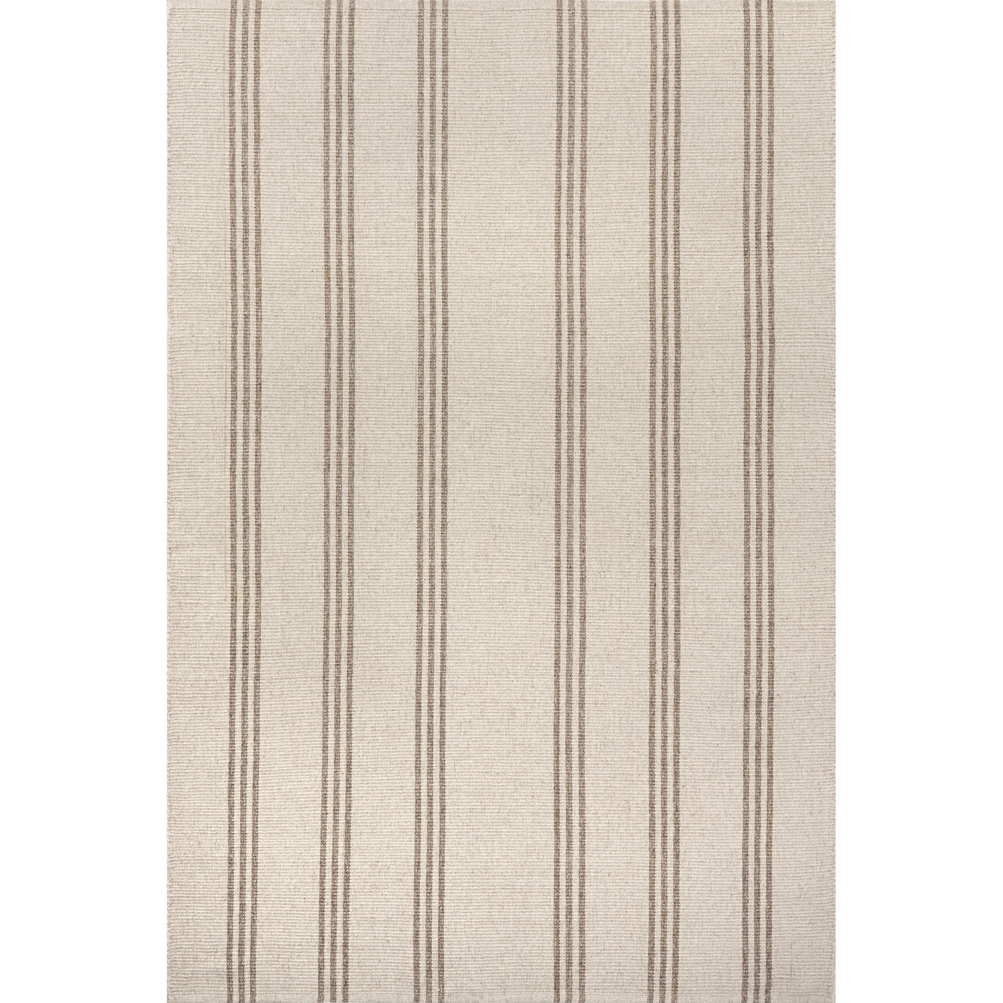Rugs USA Hawthorn Striped Wool Area Rug, 4' x 6', Hawthorn Ivory