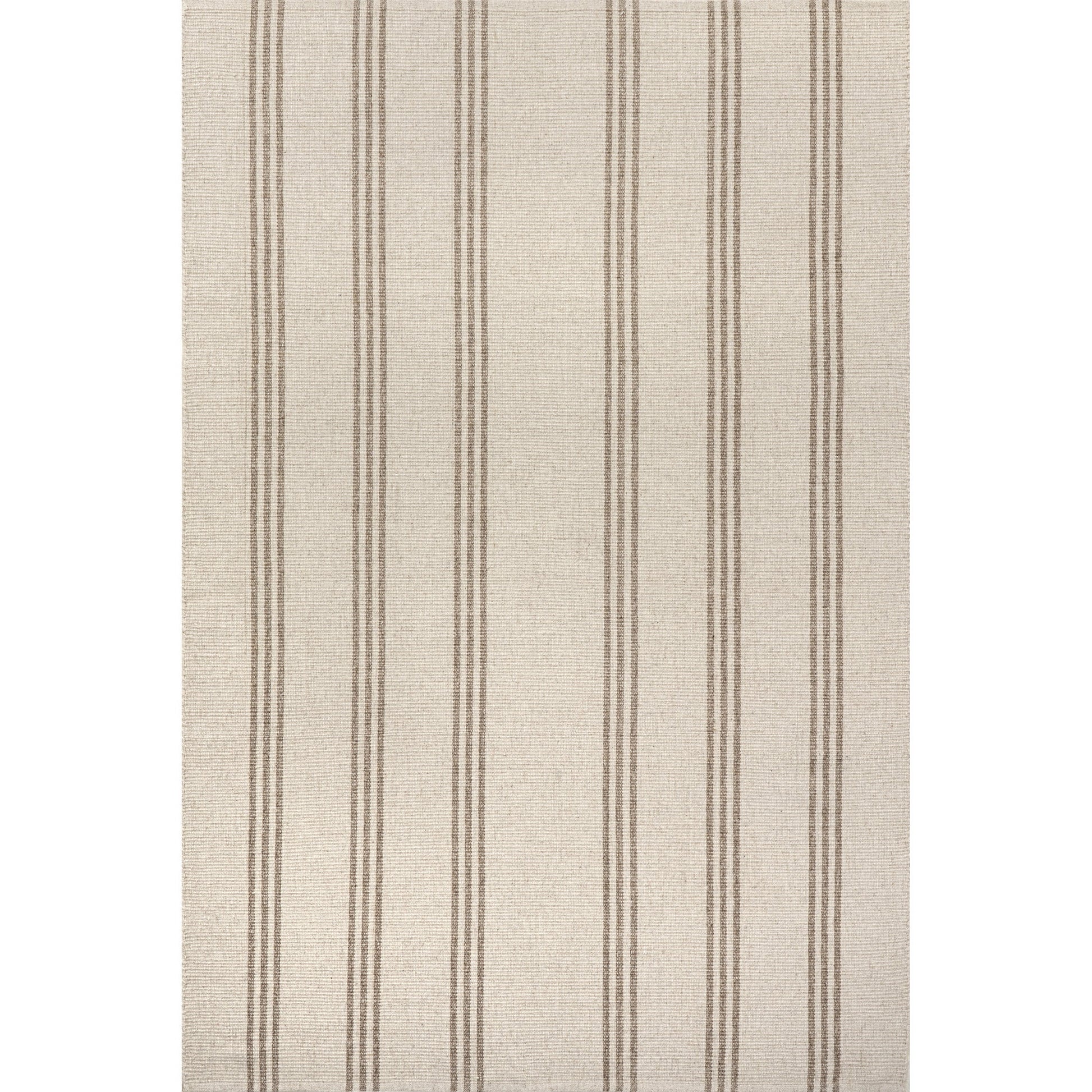 Rugs USA Hawthorn Striped Wool Area Rug, 4' x 6', Hawthorn Ivory
