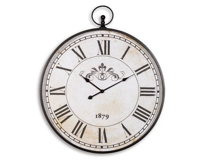 Signature Design by Ashley Traditional Augustina Wall Clock Antique Black