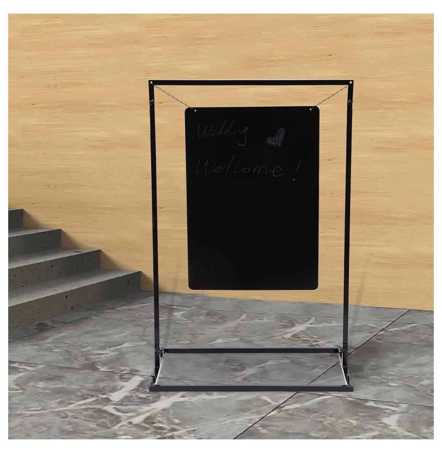 43" Arch Wedding Welcome Sign Backdrop Stand with Bases for Ceremony, Party Photo Booth Decor Frame Event Garden Arch Abor Photography Background Display Rack Balloon Flower Decor