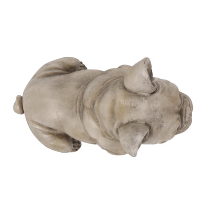 DUOSONG Dog Garden Sculpture Gray Glass Garden & Outdoor Water Fountains