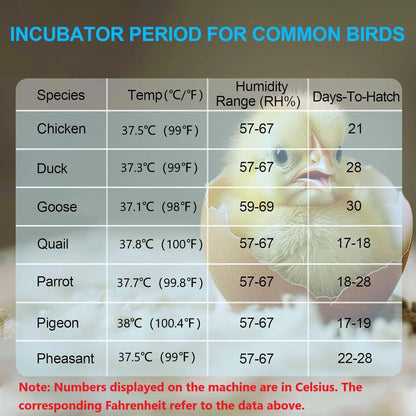 BN-LINK 52 Egg Incubator with Automatic Egg Turning and Temperature Control, Smart Egg Incubator with Humidity Display, LED Candler & Sink, Hatching Chicken Duck Quail Bird