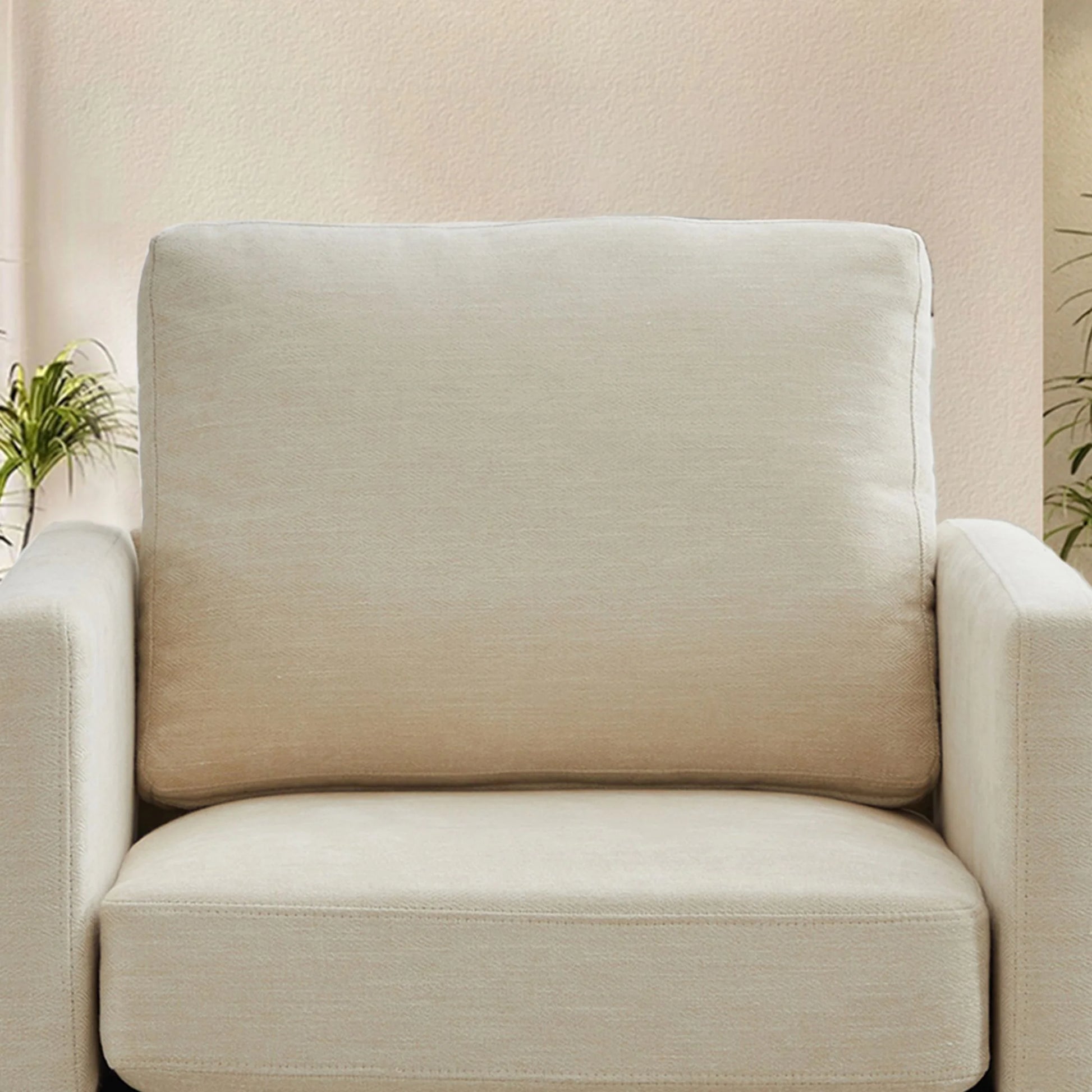 Swivel Accent Chair360 Degree Square Swivel Chair for Living Room, Mid Century Modern Upholstered Swivel Barrel Chair,Comfy Sofa Armchairs for Bedroom,Nursery,Chenille(Beige)