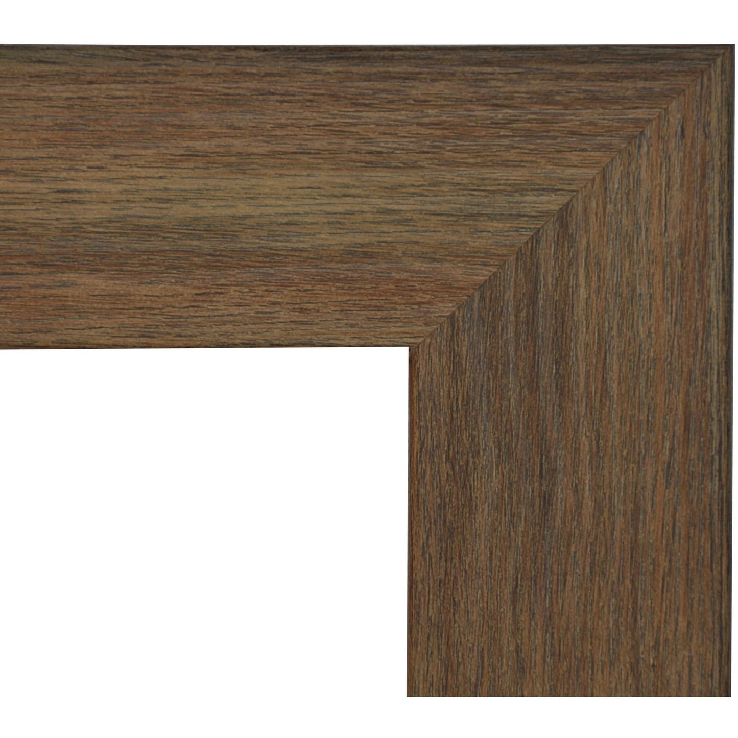 Rayne Rustic Light Walnut Square Wall Mirror