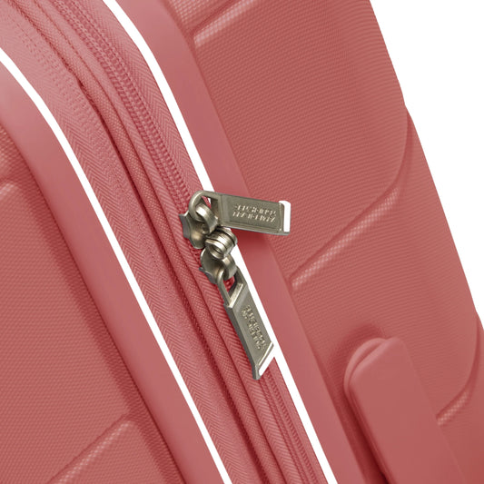 American Tourister Stratum 2.0 24-Inch Hardside Checked Luggage with Spinner Wheels - Soft Coral