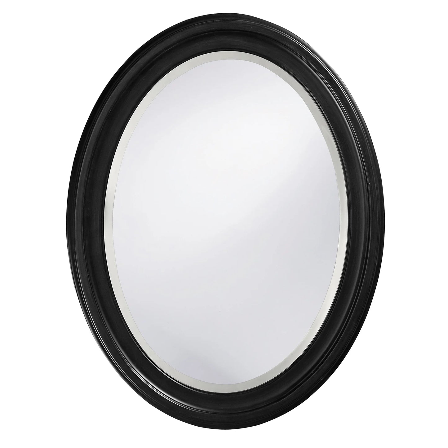 Tyler Dillon George Oval Matte Black Wall Mirror