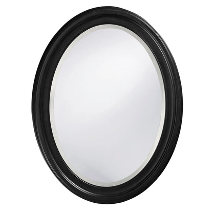 Tyler Dillon George Oval Matte Black Wall Mirror