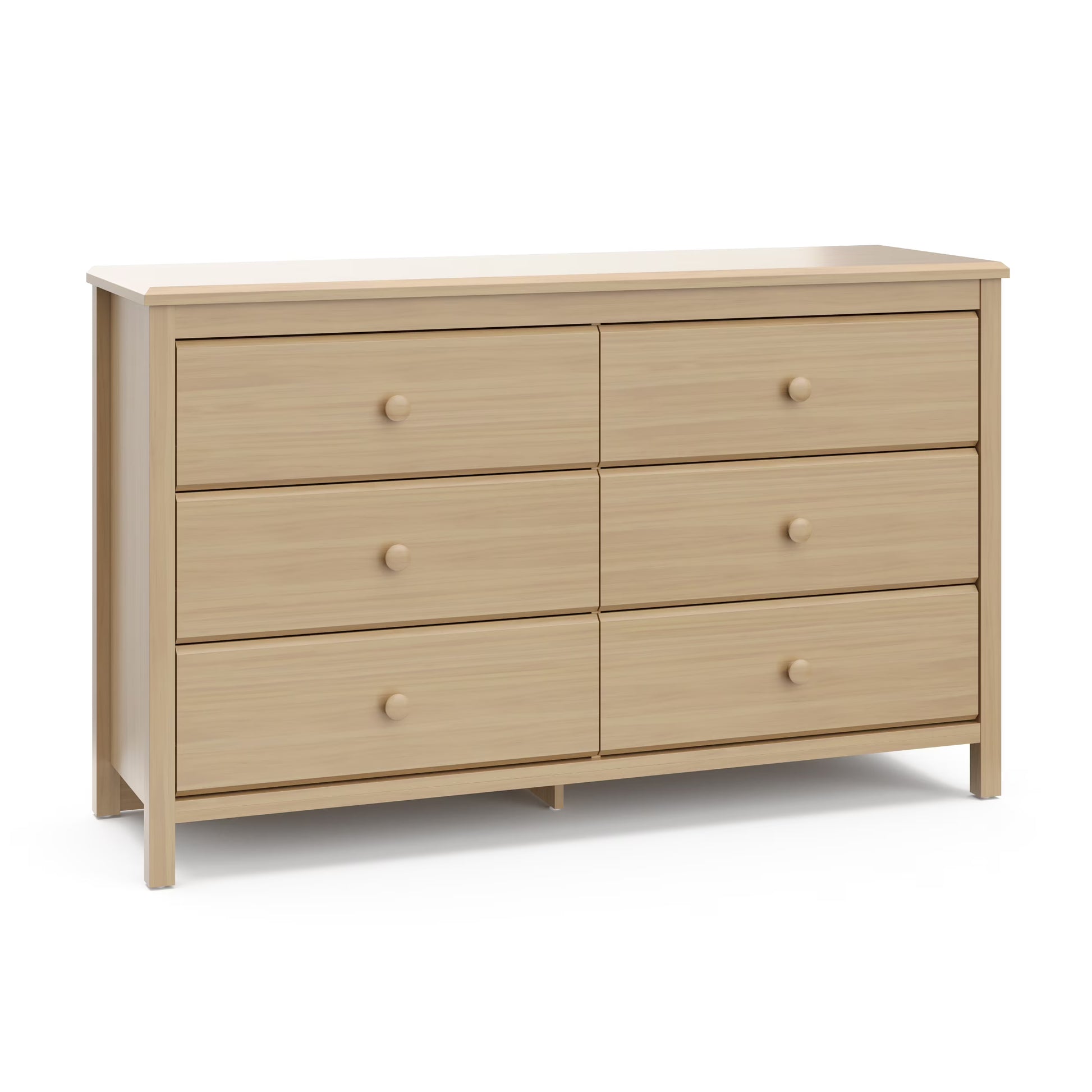 Storkcraft Alpine 6 Drawer Nursery Double Dresser, White