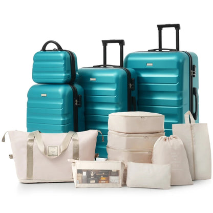 Hardshell ABS Luggage Set - Lightweight & Durable Suitcases with Dual Spinner Wheels