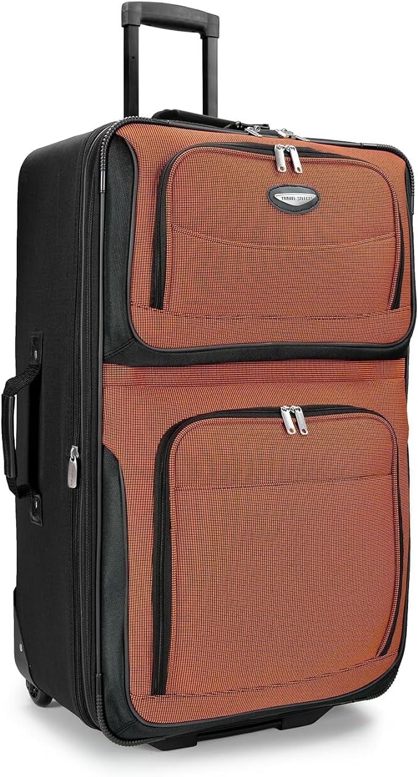 Travel Select Amsterdam Softside Expandable Rolling Luggage, TSA-Approved, Lightweight, Gray, 29" Checked Large
