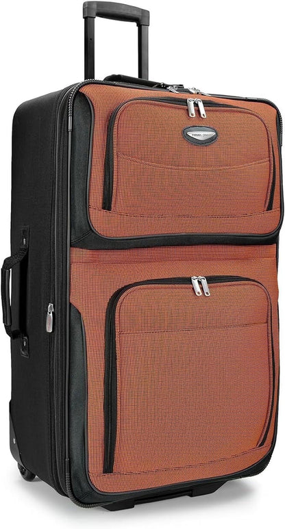 Travel Select Amsterdam Softside Expandable Rolling Luggage, TSA-Approved, Lightweight, Gray, 29" Checked Large