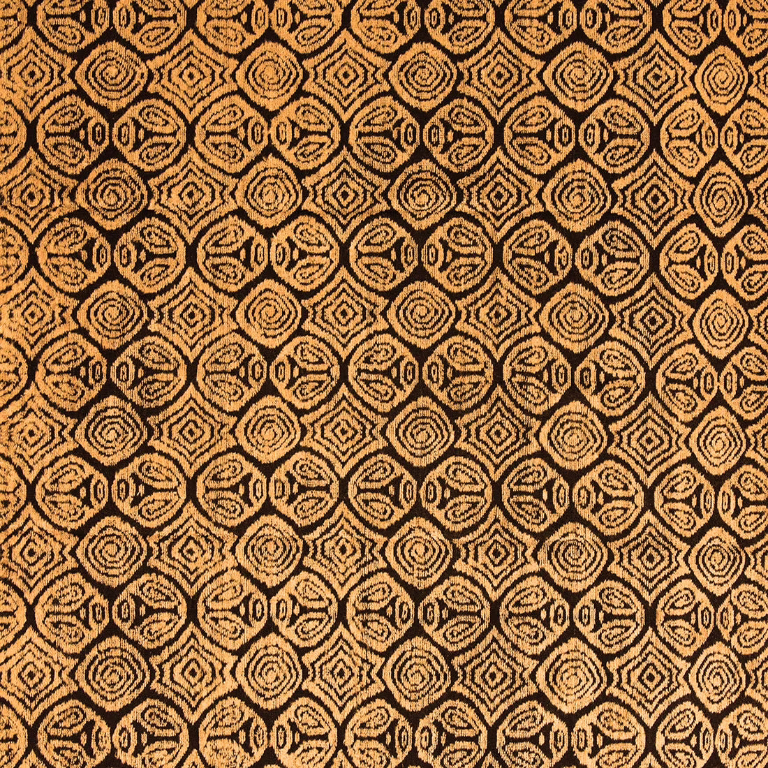 Ahgly Company Indoor Rectangle Abstract Orange Modern Area Rugs, 2' x 3'