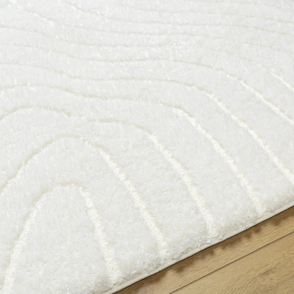 Livabliss Nomadic Modern Textured Area Rug,7'10" x 10',Ivory