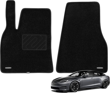 WENNEBIRD Superior Carpet Floor Mats for 2021-2025 Tesla Model S, 0.6 inch Thickness Rugs - 3pc