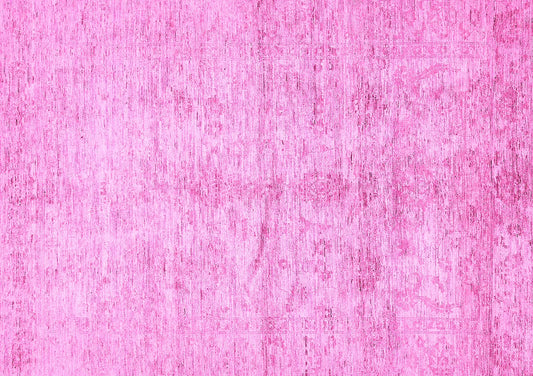 Ahgly Company Indoor Rectangle Oriental Pink Traditional Area Rugs, 8' x 10'