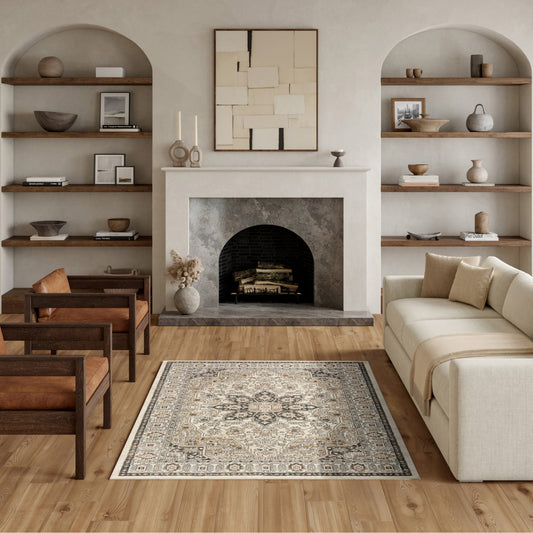 Nourison Briar Area Rug, Rose, 5’3” x 7’3”