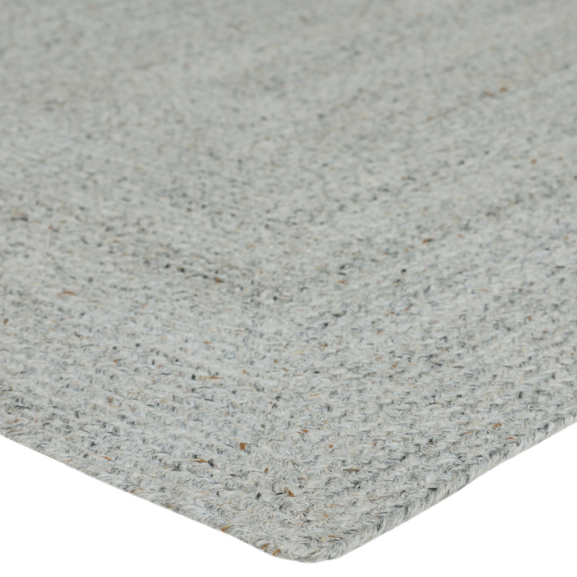 Obeetee Layla Braided Area Rug, Gray, 3' x 5'