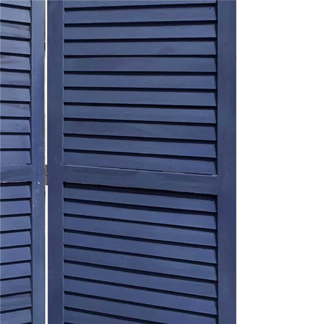3 Panel Grey Shutter Screen Room Divider