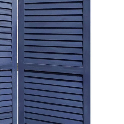 3 Panel Grey Shutter Screen Room Divider