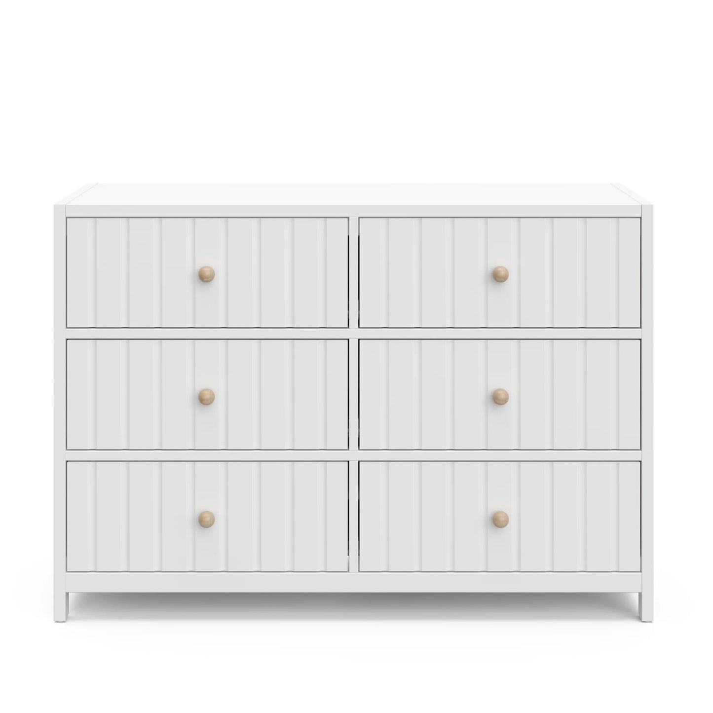 Graco Teddi 6 Drawer Nursery Double Dresser, White