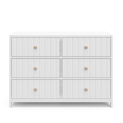 Graco Teddi 6 Drawer Nursery Double Dresser, White