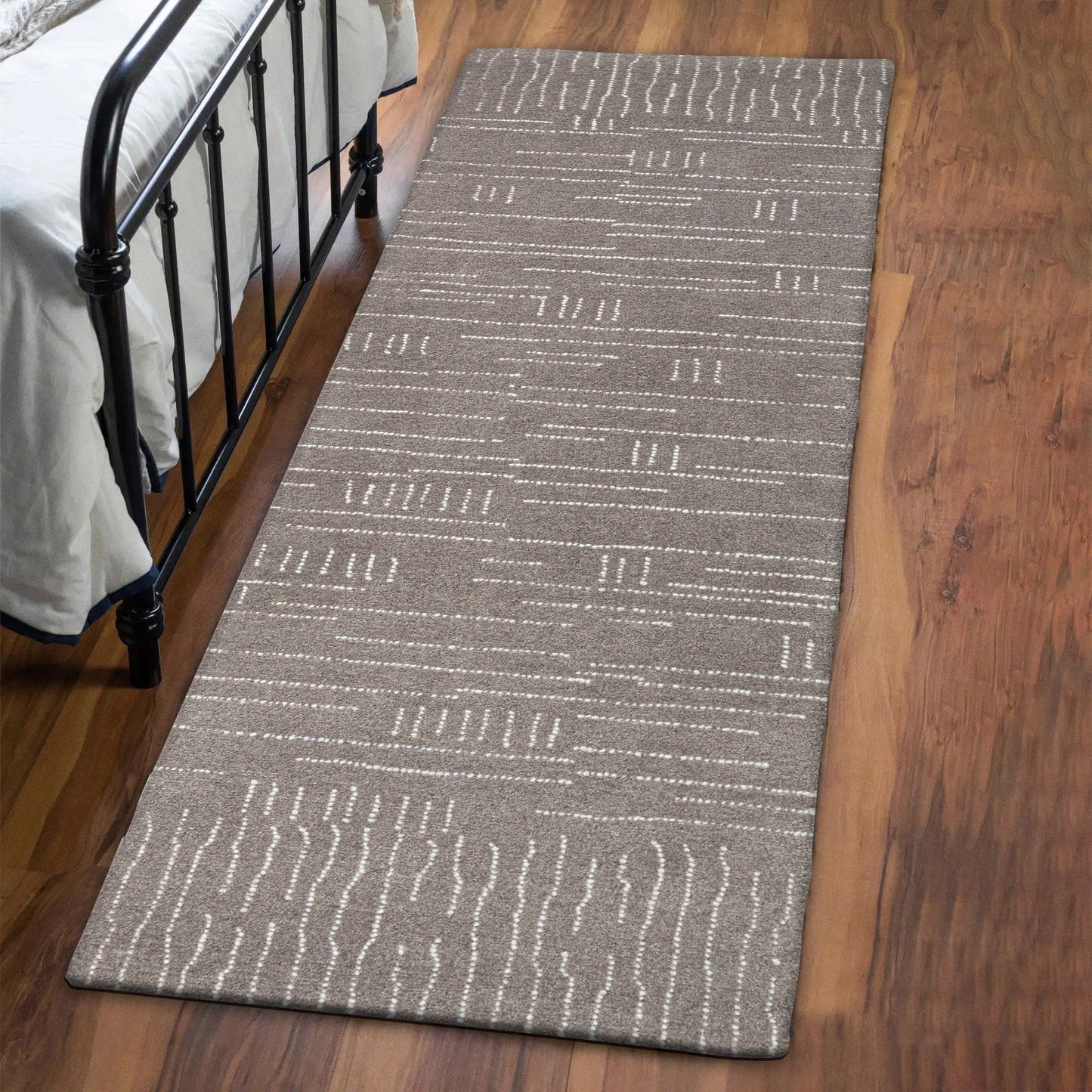 Obeetee Nomad Wool Area Rug Collection, Zen Coffee
