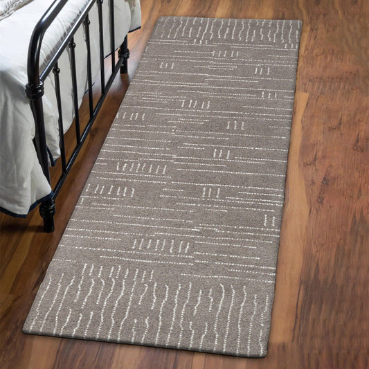 Obeetee Nomad Wool Area Rug Collection, Zen Coffee