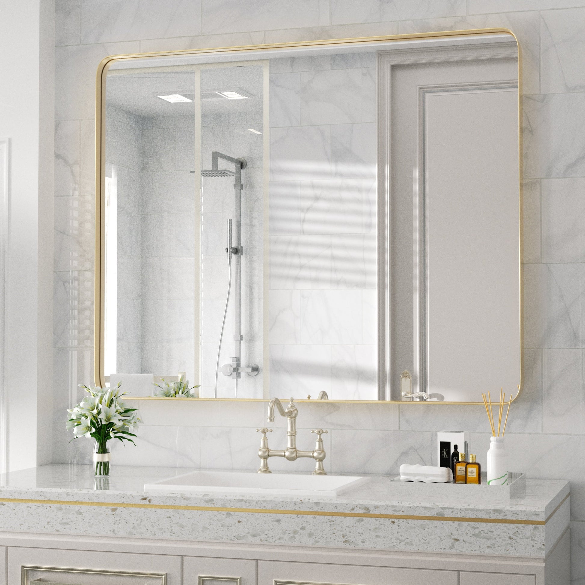 Rectangle Metal Wall Mirror