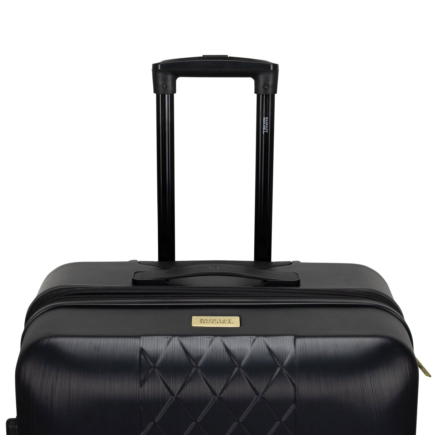 BADGLEY MISCHKA Diamond 3 Piece Expandable Luggage Set (Black)