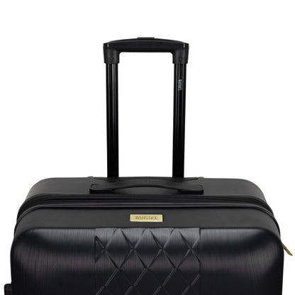 BADGLEY MISCHKA Diamond 3 Piece Expandable Luggage Set (Black)