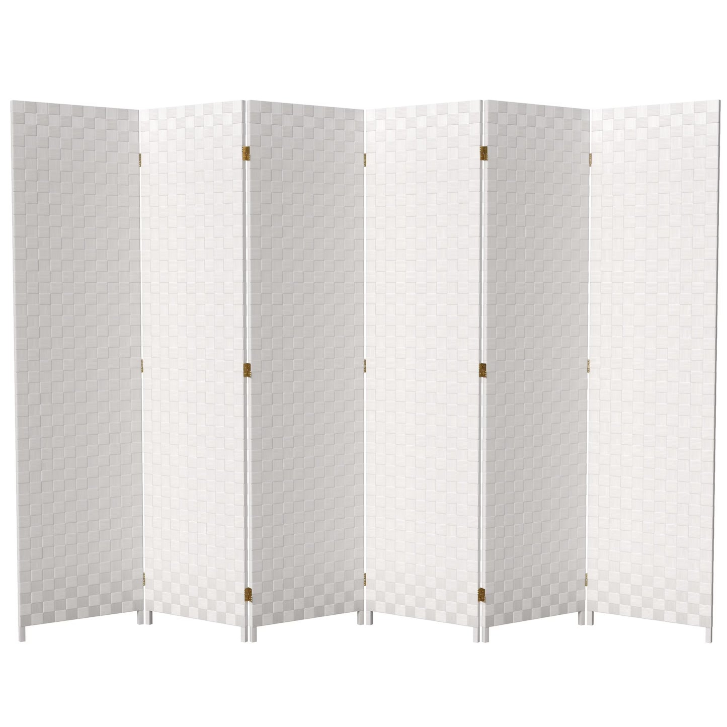 Red Lantern 6 ft. Tall Woven Fiber Outdoor All Weather Room Divider - 3 Panel - Dark Brown