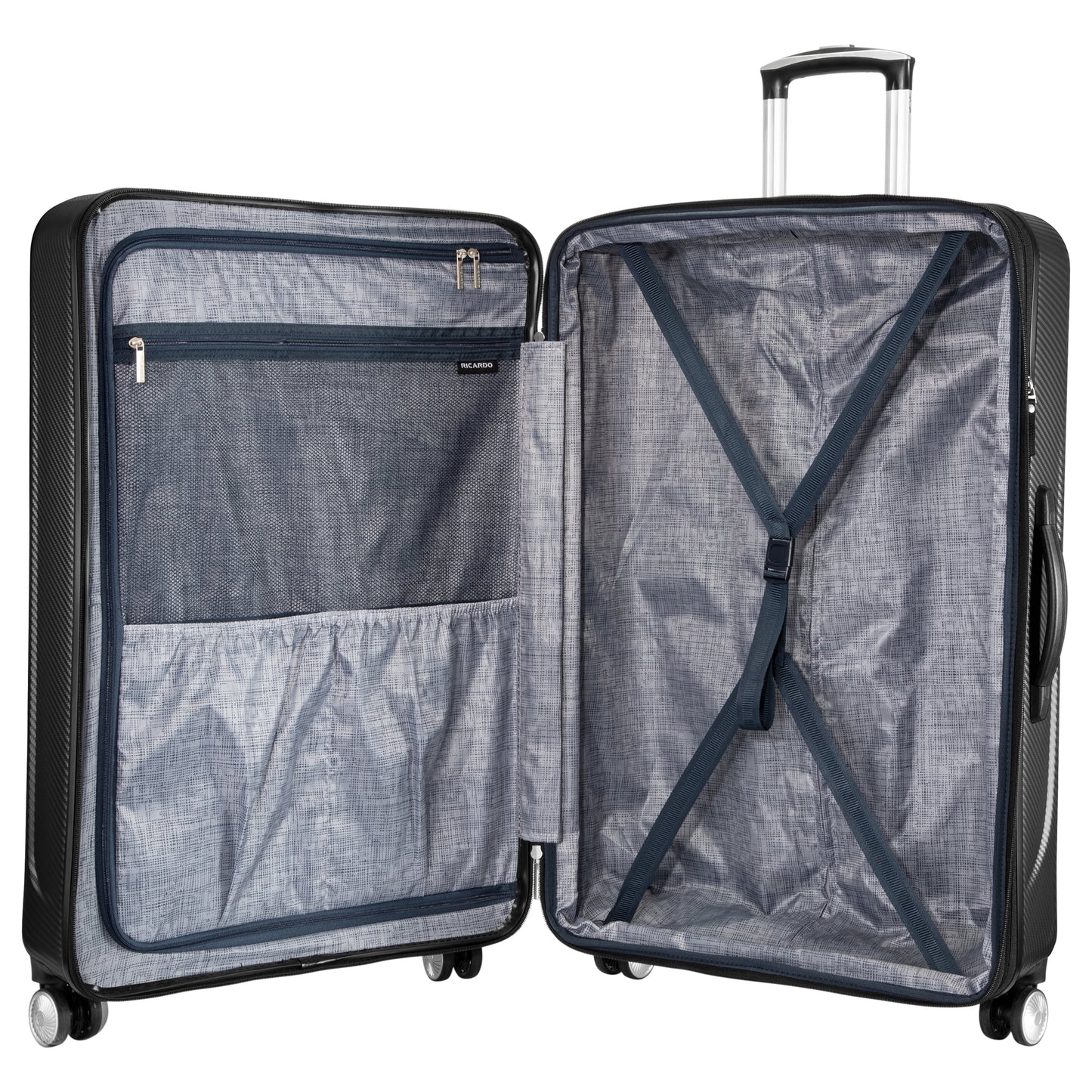 Ricardo Beverly Hills Anchor Bay Hardside 29" Expandable Checked Spinner Luggage, Charcoal