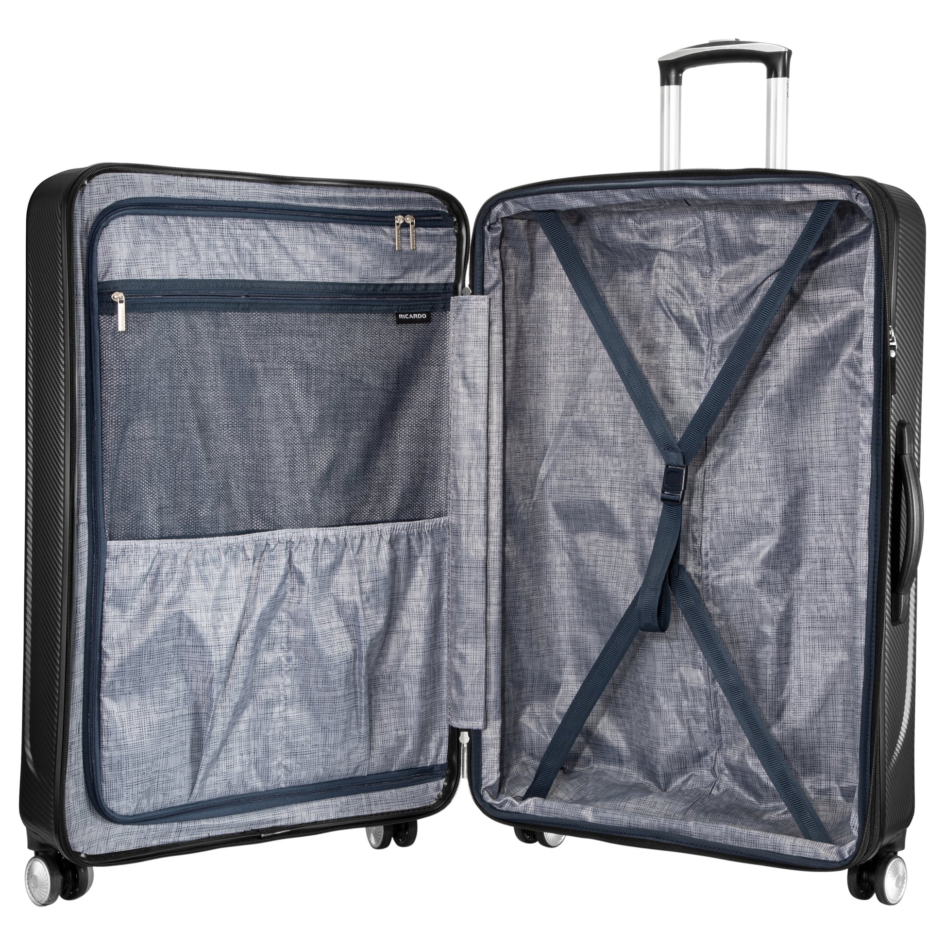 Ricardo Beverly Hills Anchor Bay Hardside 29" Expandable Checked Spinner Luggage, Charcoal