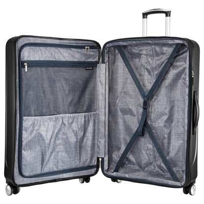 Ricardo Beverly Hills Anchor Bay Hardside 29" Expandable Checked Spinner Luggage, Charcoal
